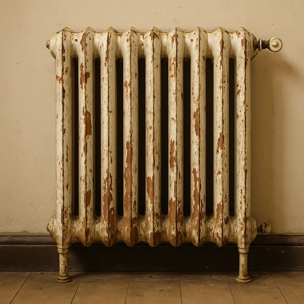 peinture sur radiateur ecaille